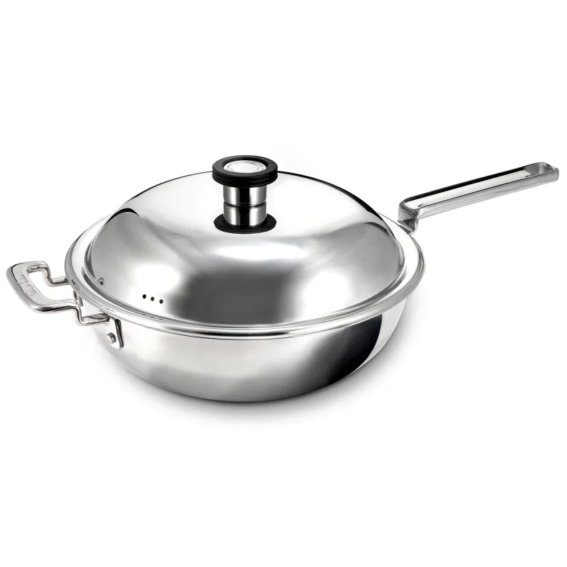 Robert welch 316 Series wok med låg 28 cm, rustfrit stål