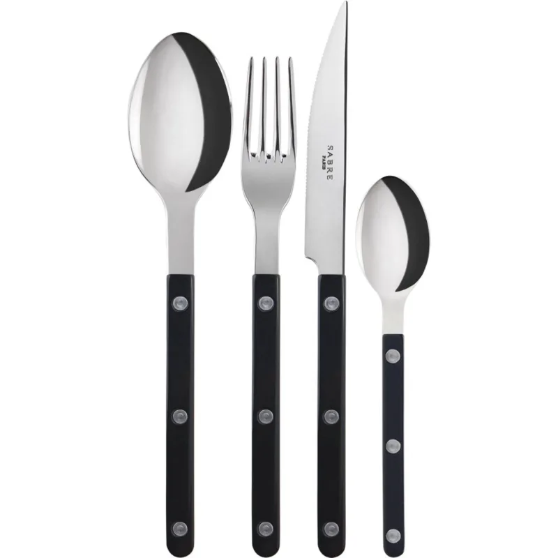 Sabre paris Bistrot Solid bestiksæt 4 dele, sort
