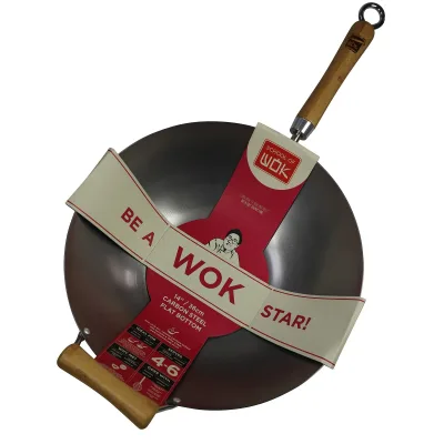 Dexam Kulstål wok 36 cm.