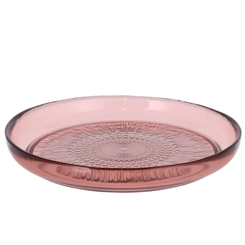 Bitz Kusintha Glastallerken Ø18 cm, pink