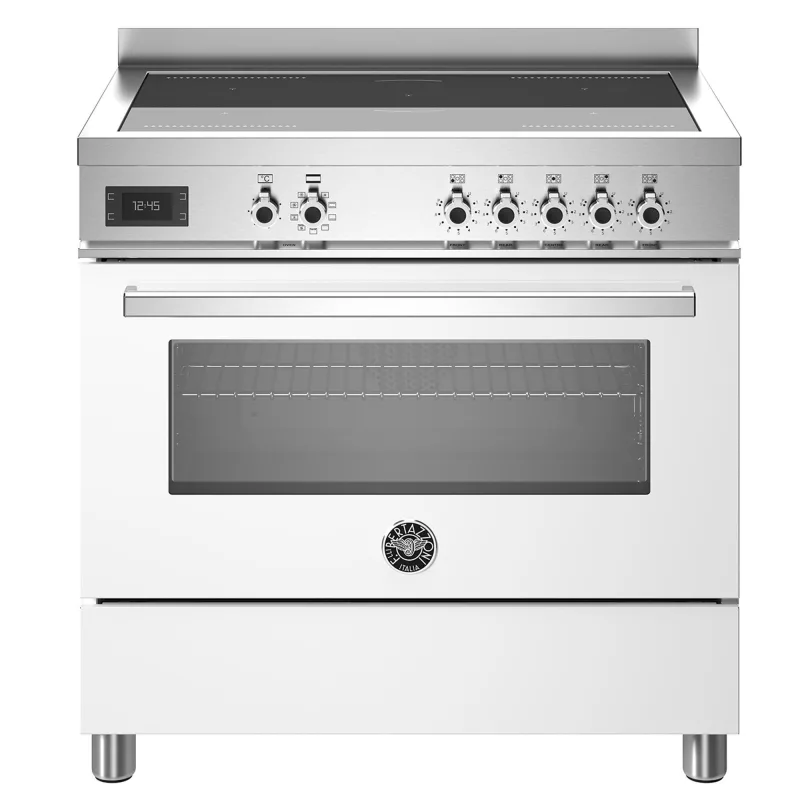 Bertazzoni PRO95I1EBIT Professional induktionskomfur med ovn, 90 cm, hvid