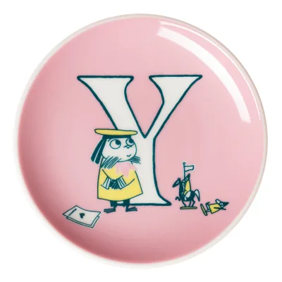 Moomin arabia Mumi Y asiet 10,5 cm, lyserød