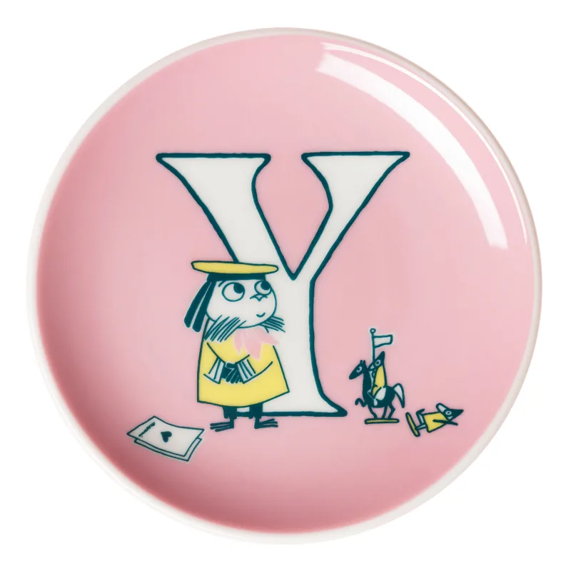 Moomin arabia Mumi Y asiet 10,5 cm, lyserød