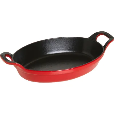 Staub Ovnform i støbejern 24 cm, kirsebærrød