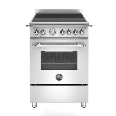 Bertazzoni Heritage HER64I1EXC2 induktionskomfur, 60 cm med 4 zoner og 1 ovn, rustfrit stål