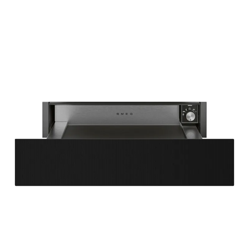 Smeg CPR215B Musa varmeskuffe 15 cm, sort