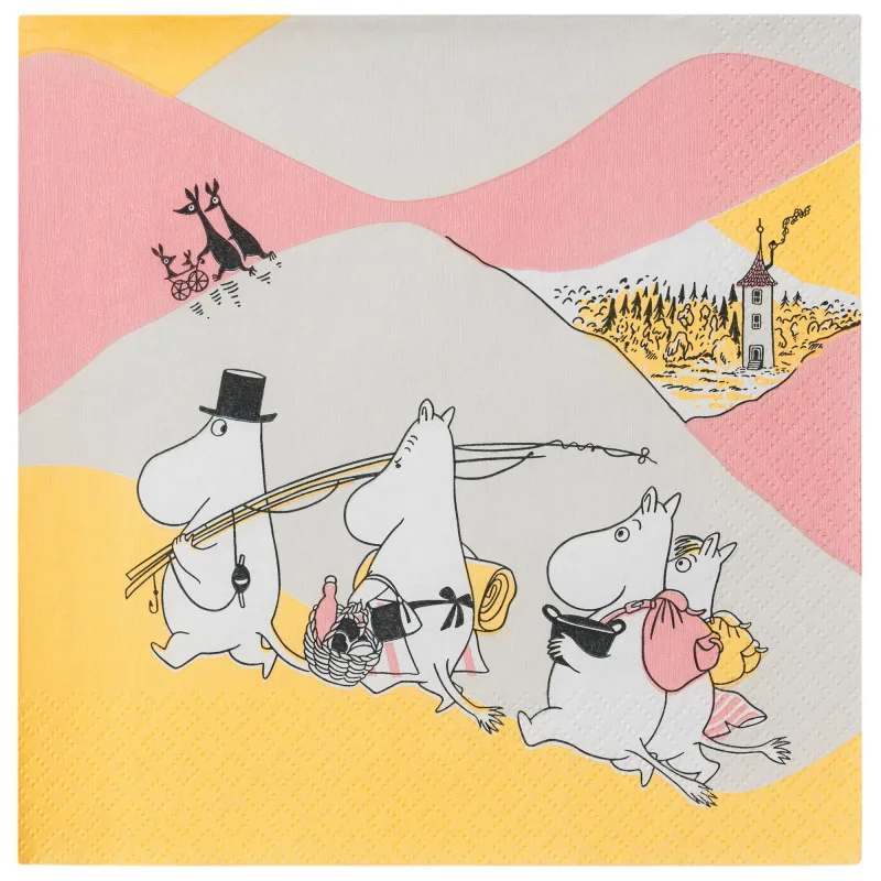 Moomin arabia Mumi papirserviet 33 cm, Familiehygge