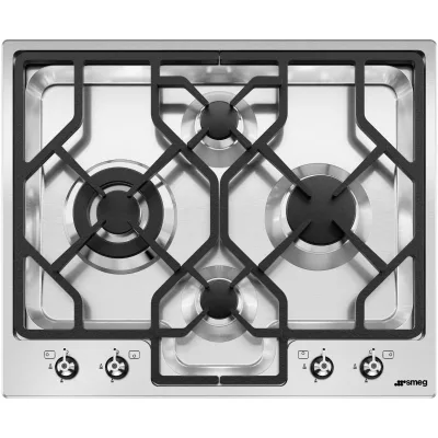 Smeg 60cm Classic Gaskogeplade i rustfrit stål