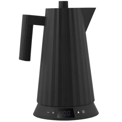 Alessi Elkedel med temperaturkontrol 1,7 liter, sort