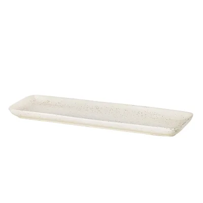 Broste Nordic Vanilla rektangulær fad 35 x 12,5 cm