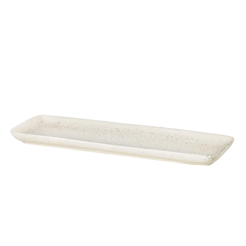 Broste Nordic Vanilla rektangulær fad 35 x 12,5 cm