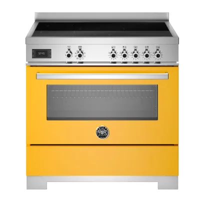 Bertazzoni PRO95I1EGIT2 induktionskomfur 90 cm med 5 zoner og 1 ovn, gul