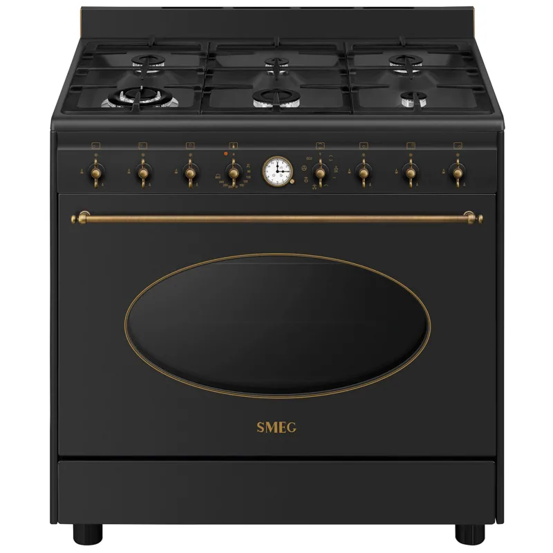 Smeg CO90GMAN2 Colonial gaskomfur 90 cm, antracit