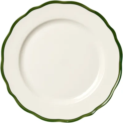 Decotique Fleur middagstallerken 28 cm, mørkegrøn