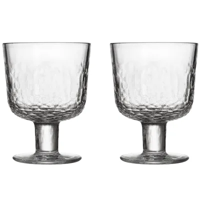 Arabia Mainio glas på fod 30 cl, klar, 2 stk.