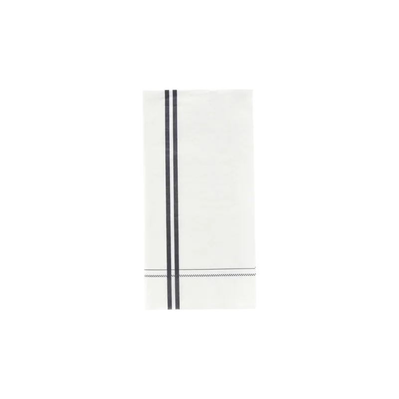 Stripe servietter grå 10x20 cm