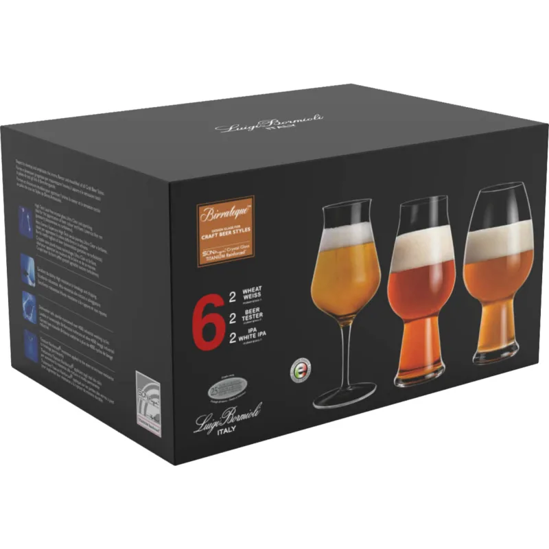 Luigi bormioli Birrateque ølglas 6 dele