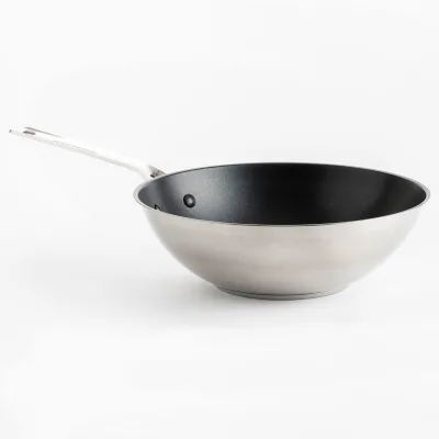 Kitchenaid Wok 28 cm, rustfrit stål