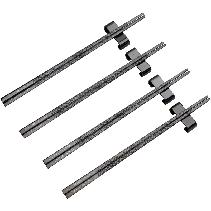 Vargen & thor Spisepinde 4 par, onyx