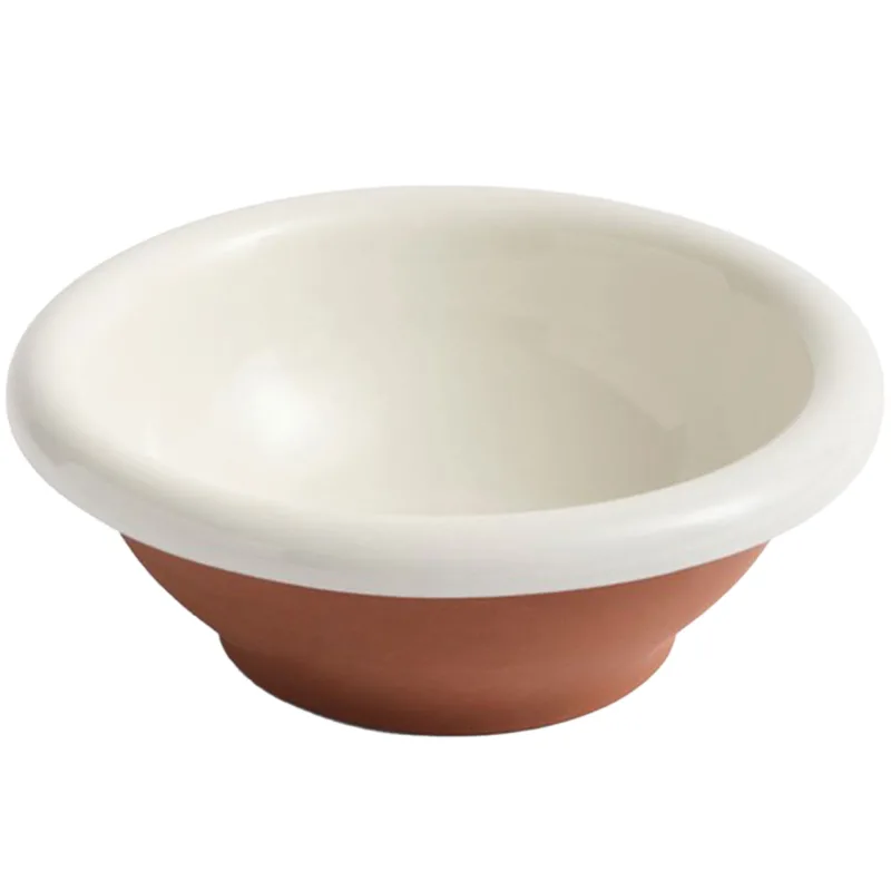 Hay Barro salatskål small, benvit