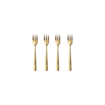 Raw kagegafler 4-pak - Guld