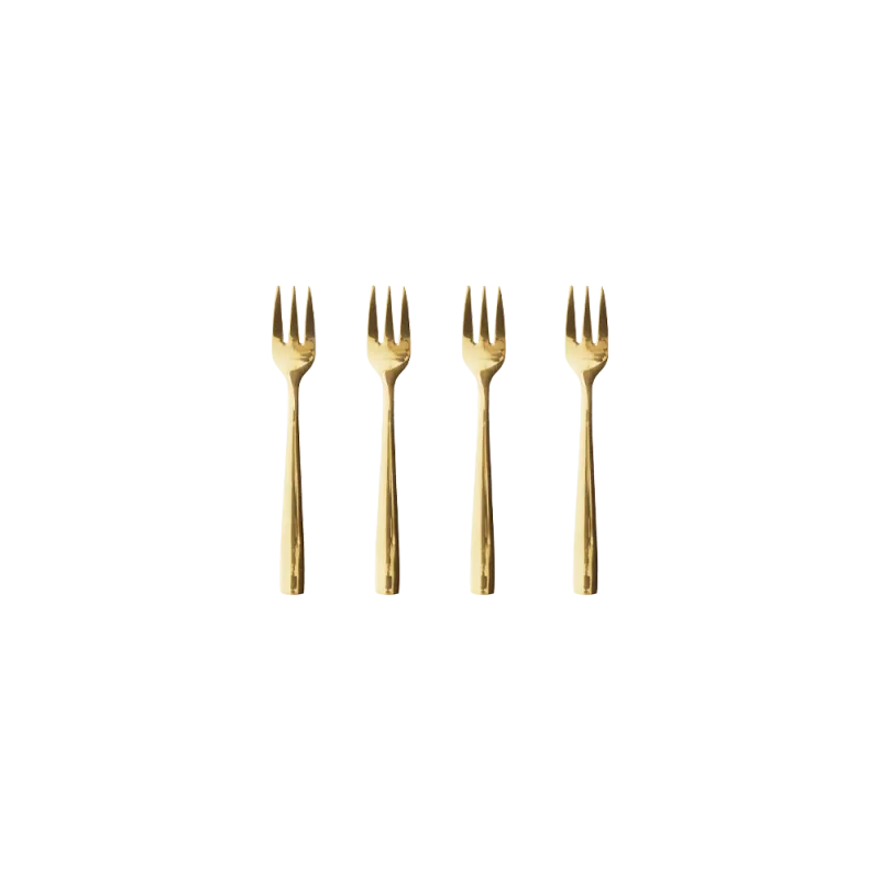 Raw kagegafler 4-pak - Guld