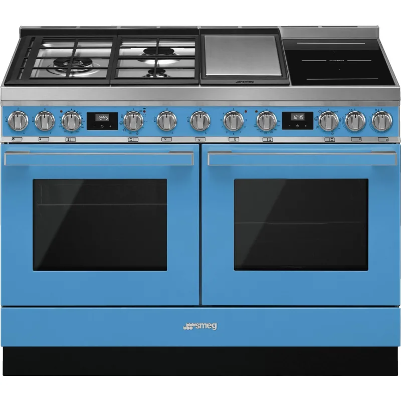 Smeg CPF120IGMPT Portofino gas-/induktionskomfur, turkis