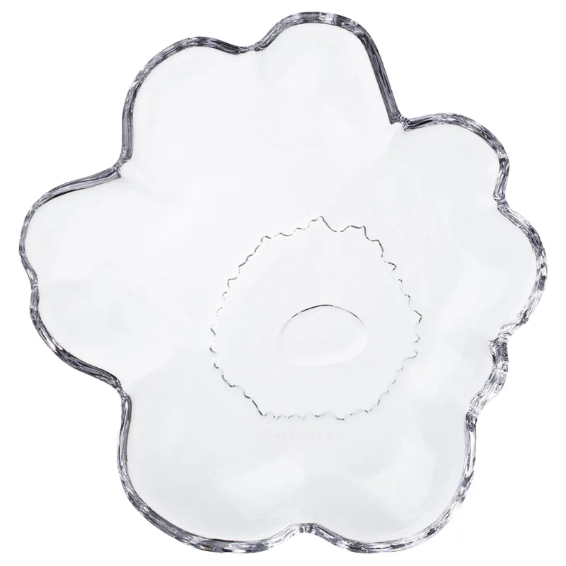 Marimekko Unikko tallerken 13 cm, klart glas