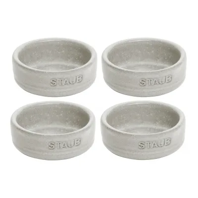 Staub Dining Line skålsæt 6 cm, 4-pak, white truffle