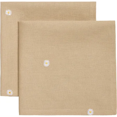 Decotique Daisy serviet 45 x 45 cm 2-pak, beige
