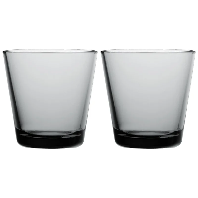 Iittala Kartio glas 21 cl, grå, 2 stk.