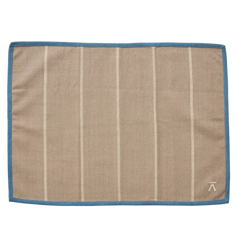 Andersen Dækkeserviet 50 x 36 cm, beige/blå