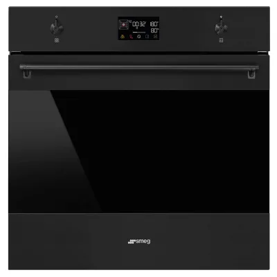 Smeg SOP6302S2PN Classic indbygningsovn, mat sort