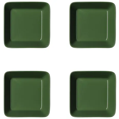 Iittala Teema små fad 12x12, skovgrøn, 4 stk.