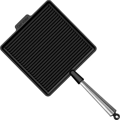 Carl victor Firkantet støbejernsgrillpande 28 cm, jern