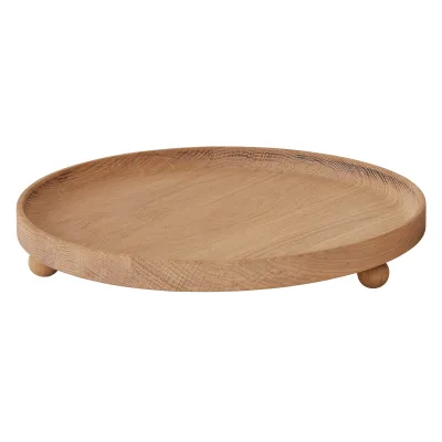 Oyoy living design Inka rund træbakke 30 cm, nature