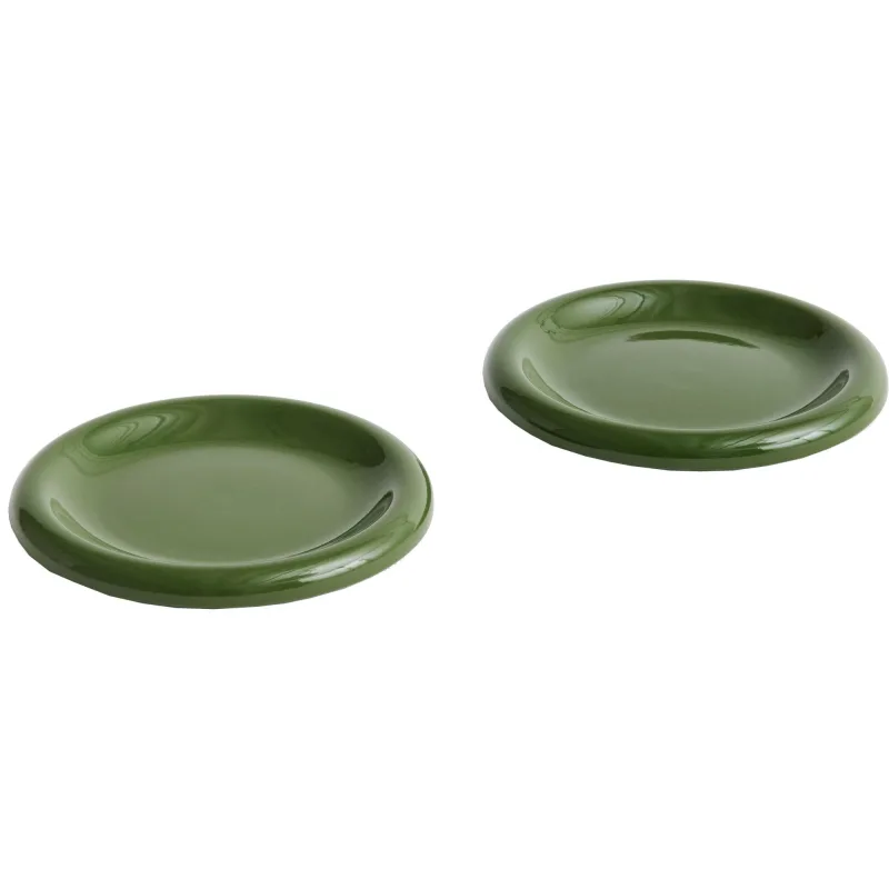 Hay Barro tallerken Ø18, grøn, 2-pack