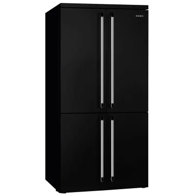 Smeg Victoria FQ960BL6 French Door kombiskab, sort