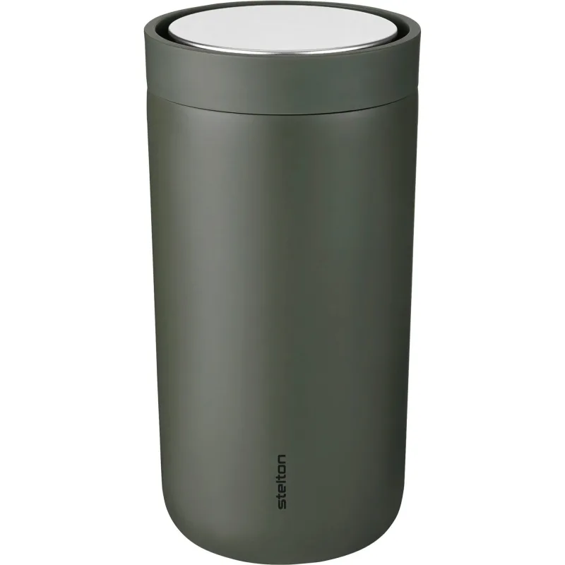 Stelton To Go Click Termokop 0,2 liter, stål, soft dark forest