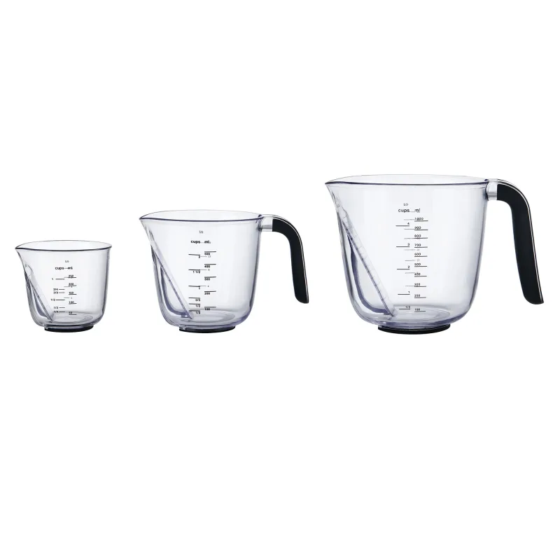 Kitchenaid Målekander 3-pak, mat sort