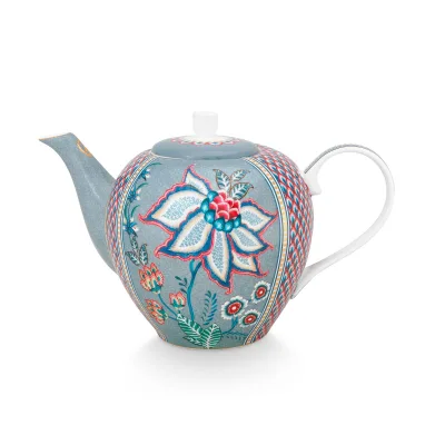 PIP Studio Flower Festival tekande 1,6 liter, blå