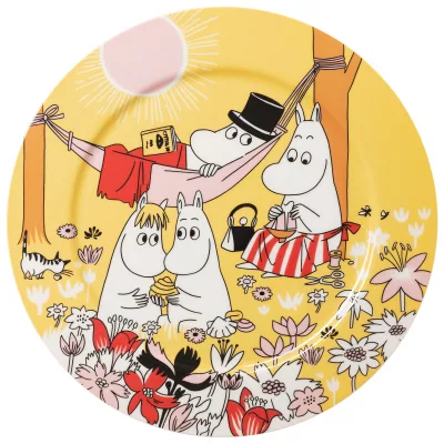 Moomin arabia Familiehygge serveringsfad 30 cm, gul