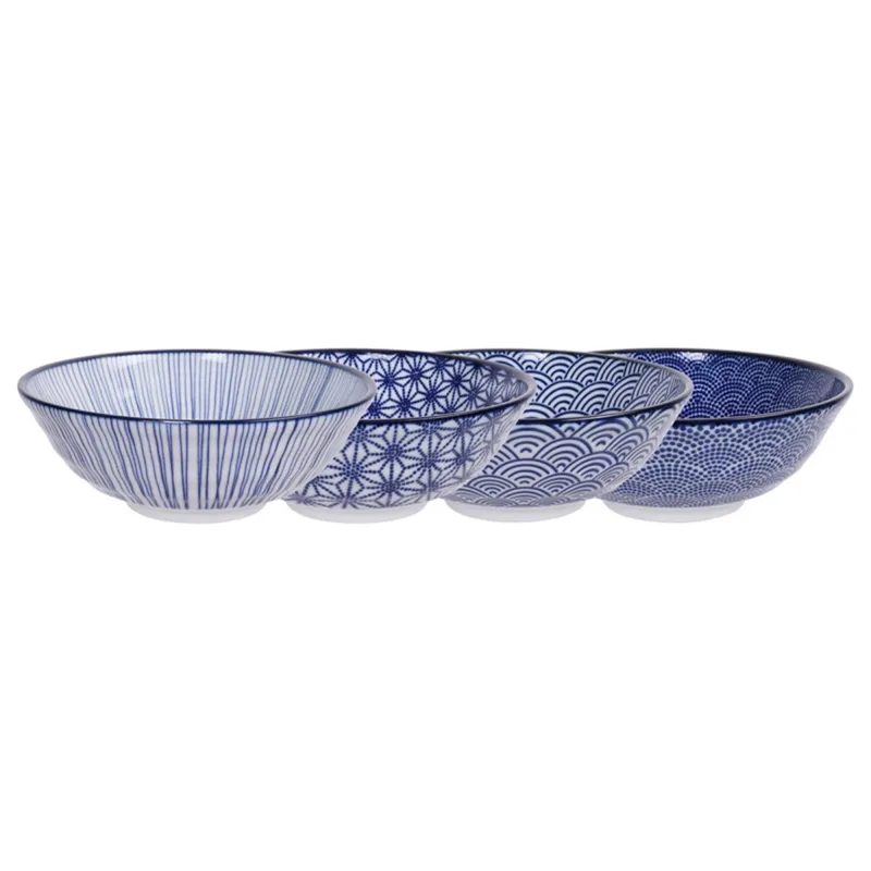 Tokyo design studio Nippon Blue skål 21 cm. 4 stk.