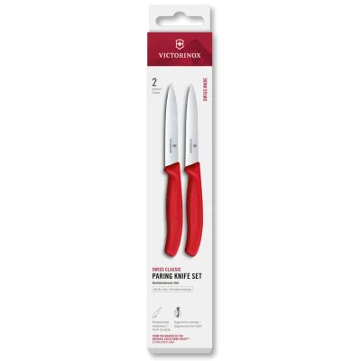 Victorinox Swiss Classic urtekniv og tomatkniv 10 cm, rød
