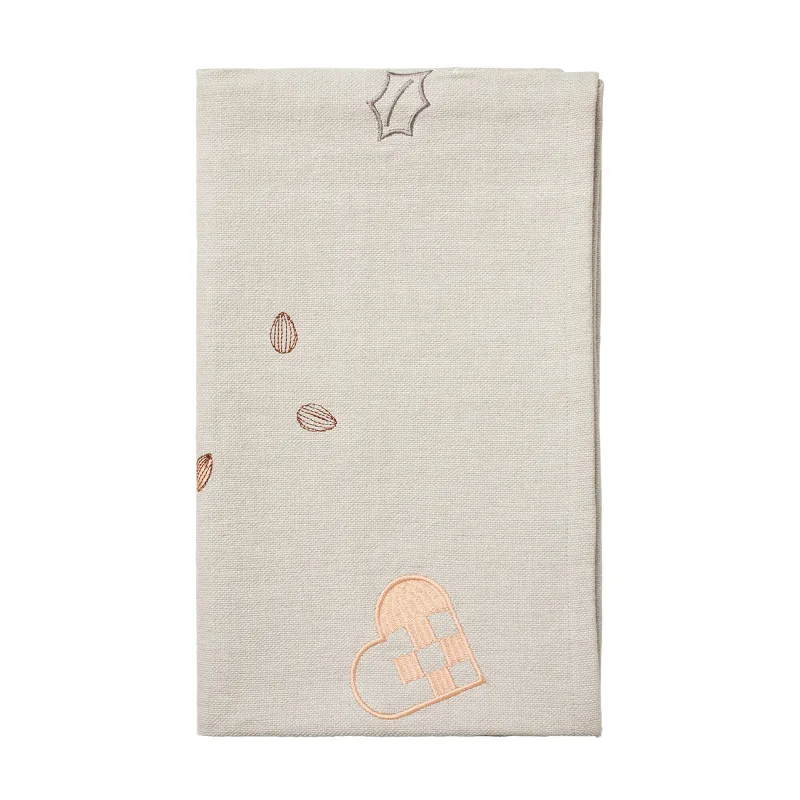 Broste Copenhagen Fryd bordløber 140 × 45 cm, grå/guld