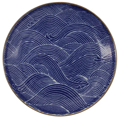 Tokyo design studio  Seigaiha Blue tallerken 21.5