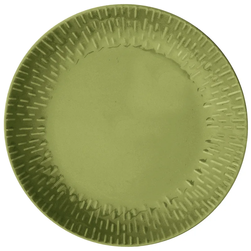 Aida Confetti tallerken 24 cm, olive