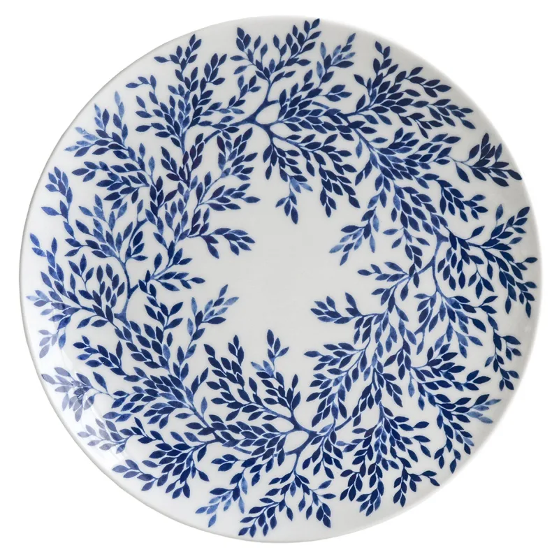 Götefors porslin Myrten asiet, 21 cm, blå