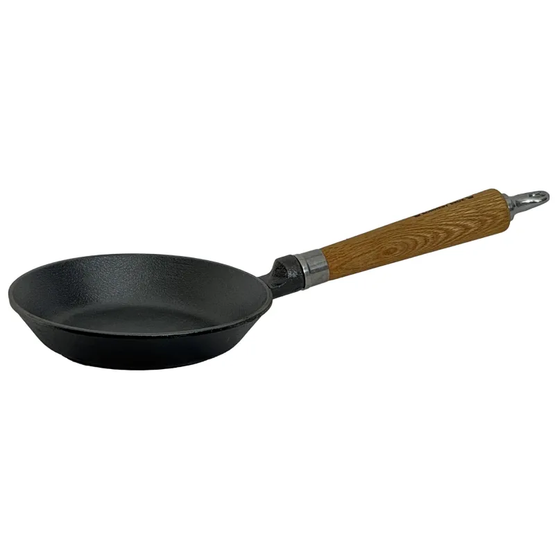 Ronneby bruk Exclusive Line støbejernsstegepande med udadgående kant, 18 cm — eg