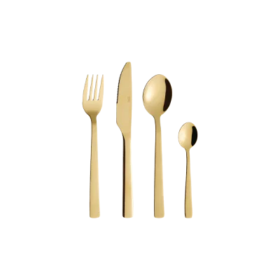 Raw bestiksæt 48 dele - Guld